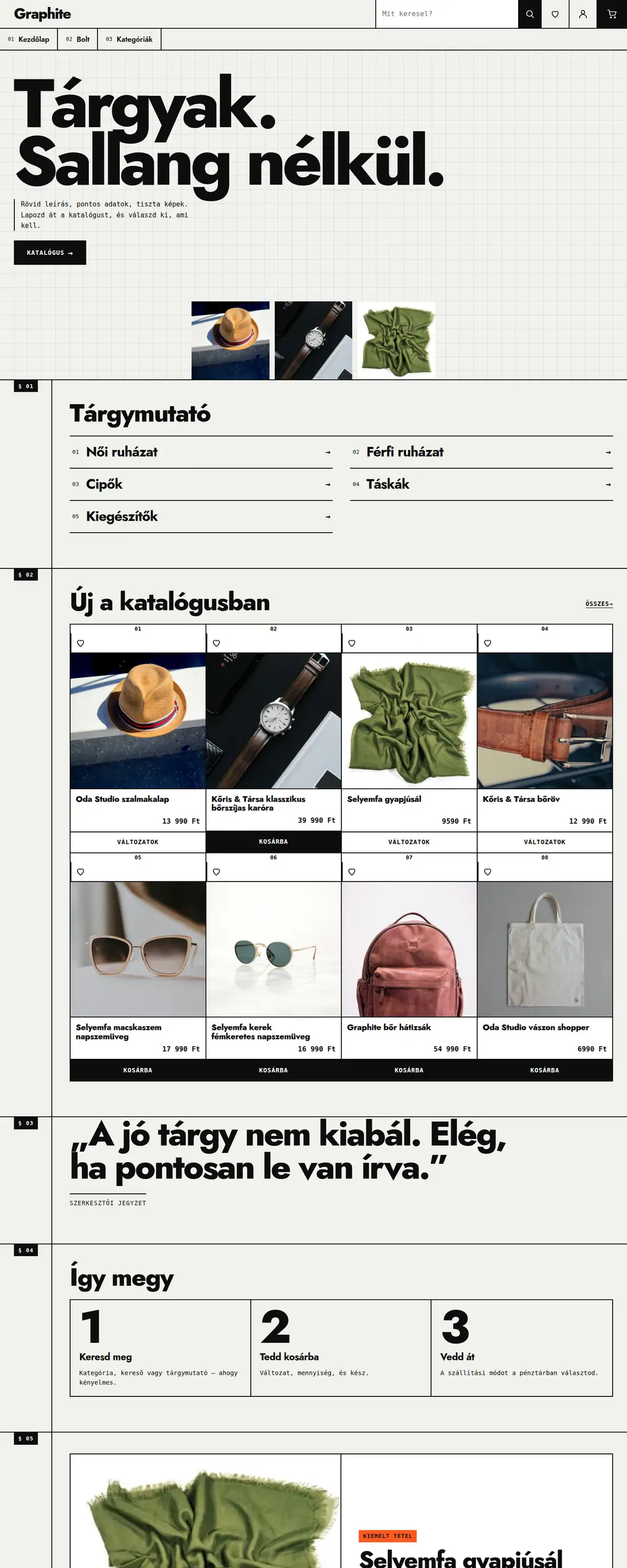 Graphite téma – Sorszámozott blokkok milliméterpapíron